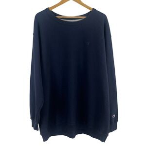 Champion Men's Heavy Thick Seam Navy Blue Pull Over Sweatshirt 3XB